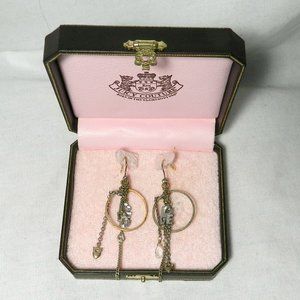 Juicy Couture $65 YJRU0979 LOVE Hoop Drop Earrings